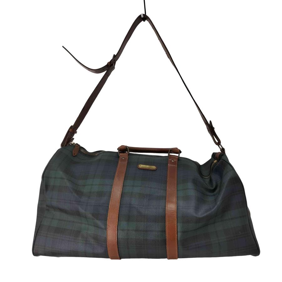 RALPH LAUREN ラルフローレン ボストンバッグ 2way チェック柄 ポロ