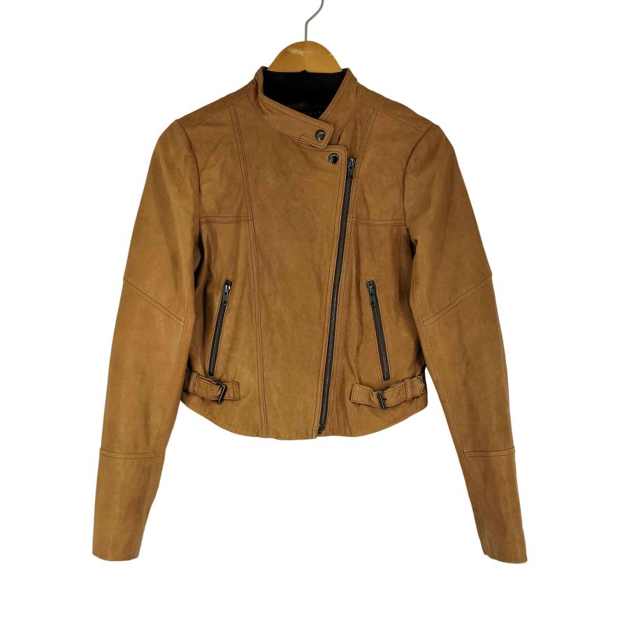 theory（セオリー） ラムレザーライダースジャケット レディース JPN