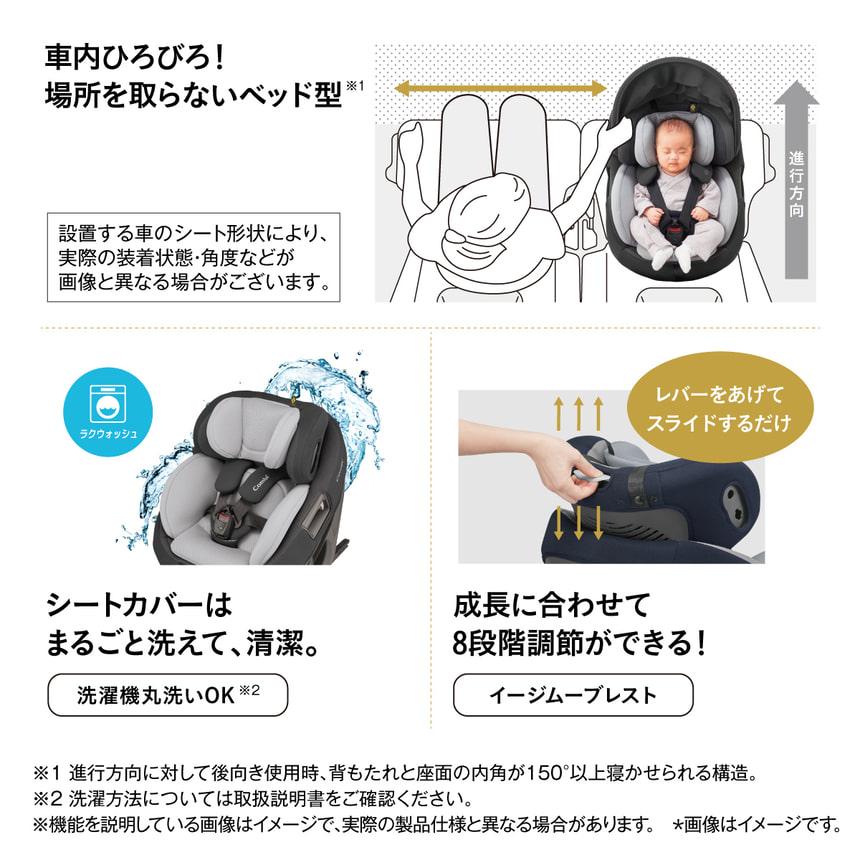 Combi（コンビ） チャイルドシート 回転式 ISOFIX固定タイプ 新生児〜4