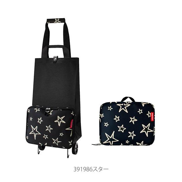 reisenthel 花柄キャリーカート ブラック・ホワイト➕エコバッグセット