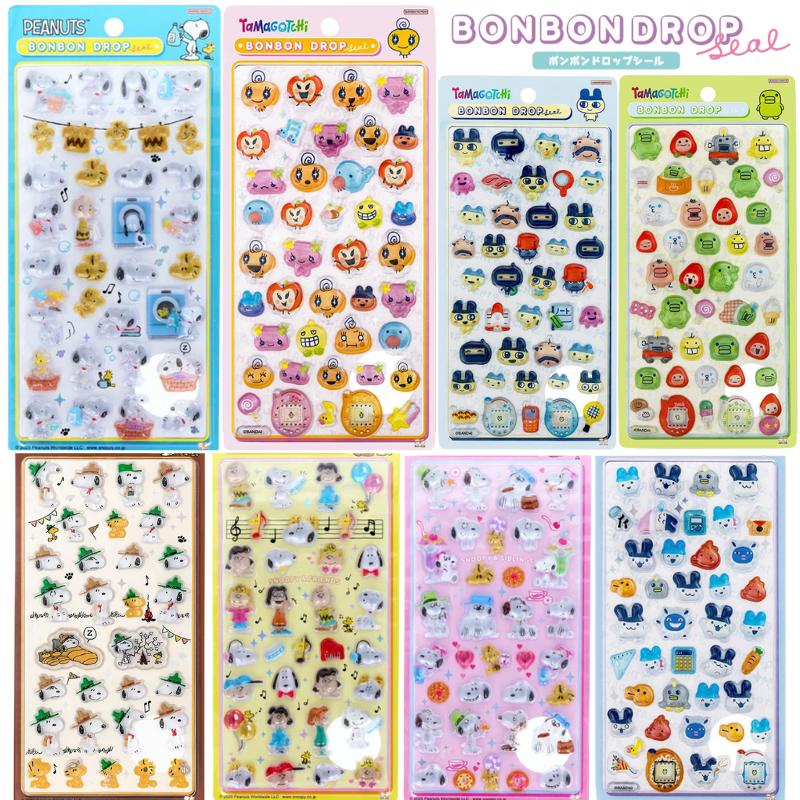 サンスター文具 たまごっち スヌーピー ボンボンドロップシール まめっ