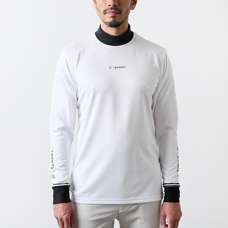 BANDEL（バンデル） バイカラー 長袖モックネック シャツ ゴルフ