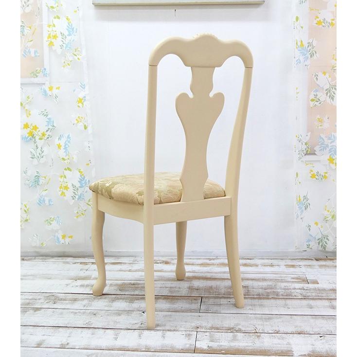 アンティーク 椅子 猫足花柄 フランスから届いた美しいアンティークの