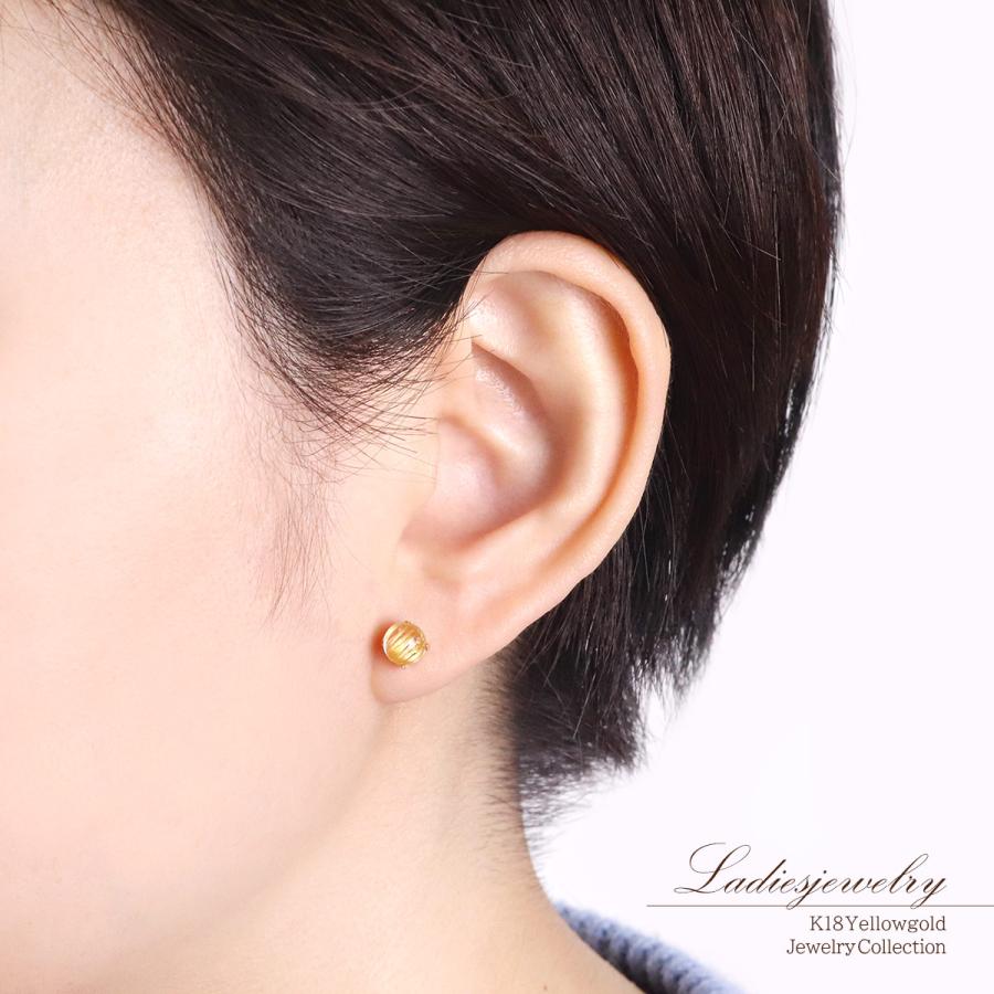 ピアス レディース 18金 ルチルクォーツ 18k アクセサリー プレゼント