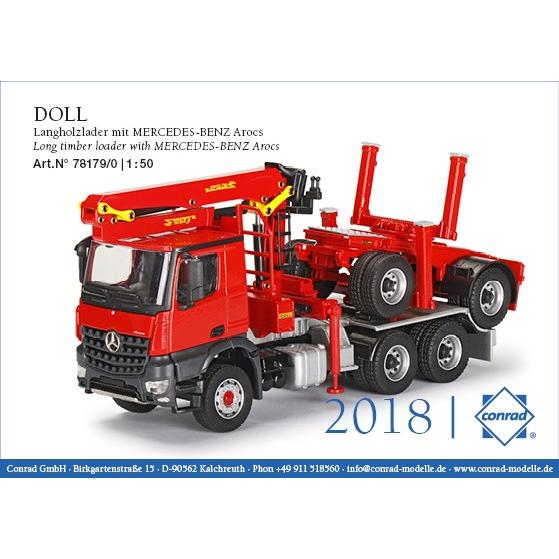 1/50 Conrad DOLL 原木車 材木運搬 メルセデスベンツ アクトロス