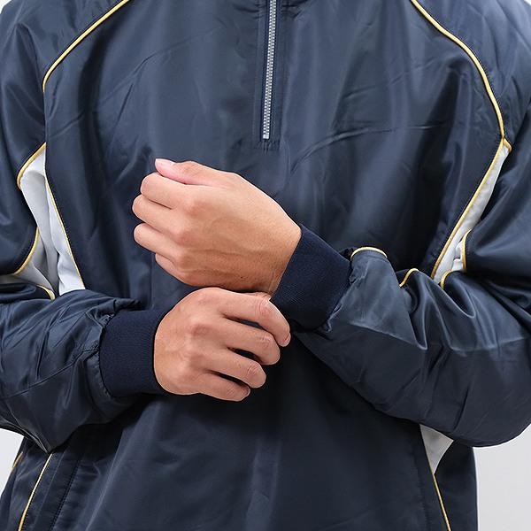 ゼット（ZETT） 中綿ハーフジップジャケット 大人 長袖 保温 グランド