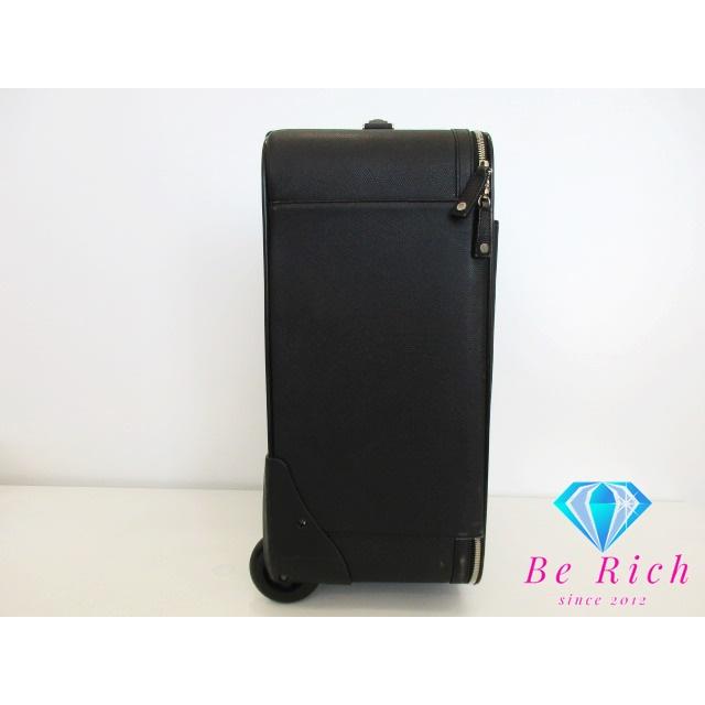 dunhill（ダンヒル） キャリーケース スーツケース 黒 レザー ロゴ