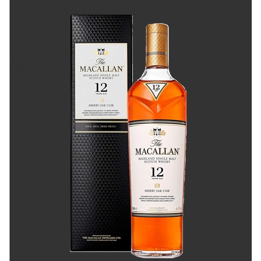 ザ・マッカラン 正規 箱付 シェリーオーク 12年 40度 700ml シングル