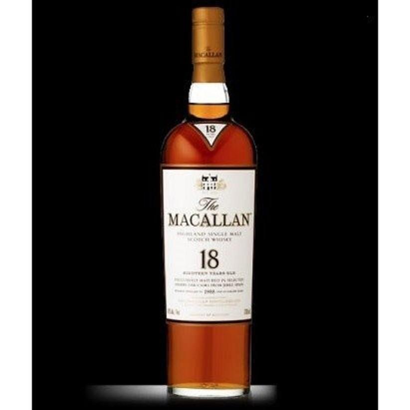 ザ・マッカラン 送料無料 正規 箱付 18年 43度 700ml シェリーオーク