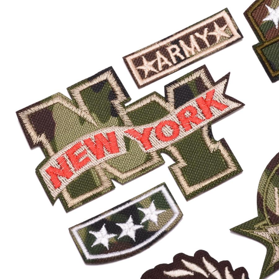 18枚セット ミリタリーワッペン アイロンワッペン リメイク おしゃれ