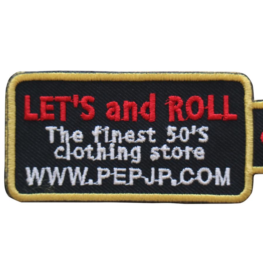 キーホルダー ロカビリーファッション 角プレートキーホルダー 黒x黄