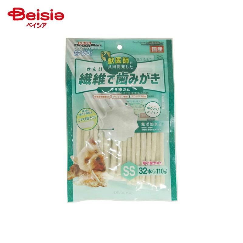 ドギーマン ホワイデント 繊維で歯みがき SS 32本×40袋（まとめ買い）