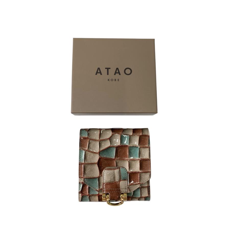 アタオ ロトロ・ヴィトロ アドリアエメラルド 二つ折り財布