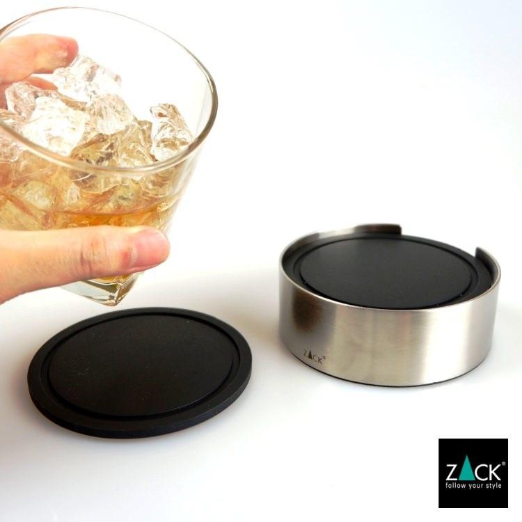 ZACK ホルダー付きコースター 6枚セットコースター ラバー ホルダー