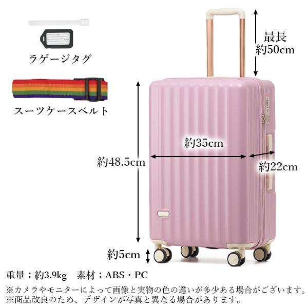 スーツケース ピンク Sサイズ 機内持ち込み TSAロック 短途旅行 出張