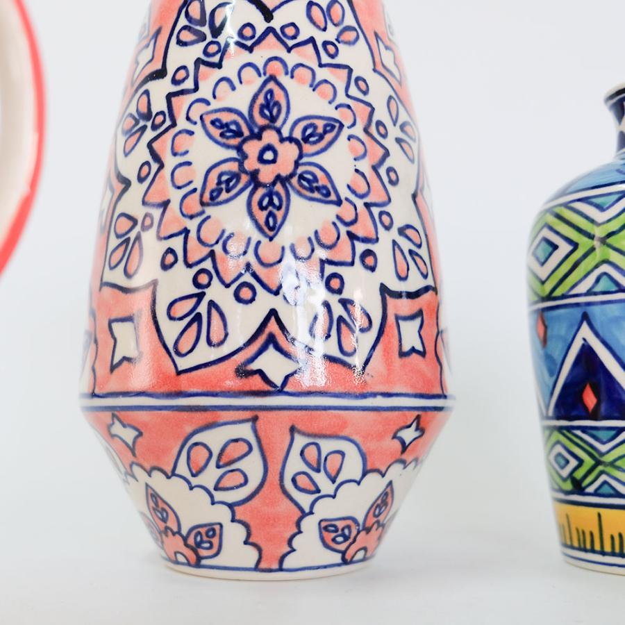 花瓶 おしゃれ インド製 ハンドメイド アート 陶器 | Freaks Pottery