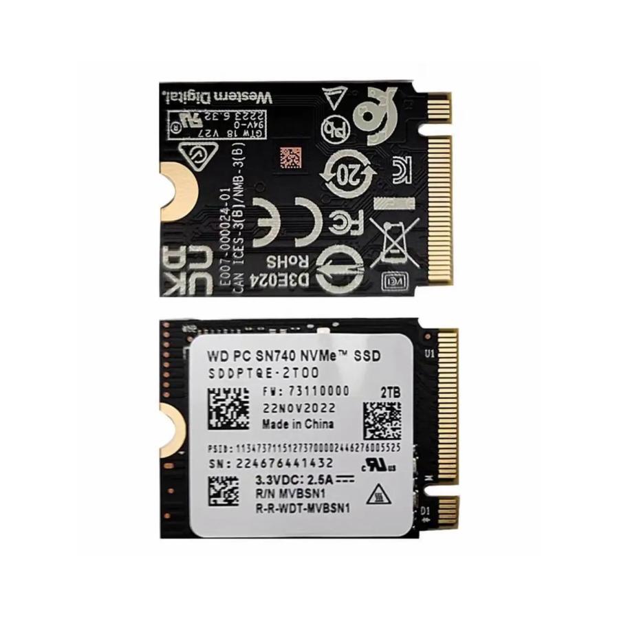 新品】WD PC SN740 NVMe SSD 2TB＋エンクロージャー Western Digital