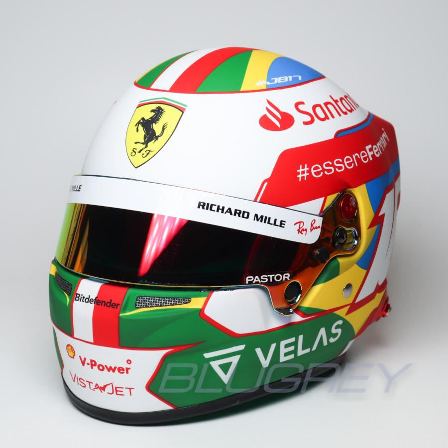 ミニヘルメット 1/2 F1 フェラーリ シャルル・ルクレール 2022