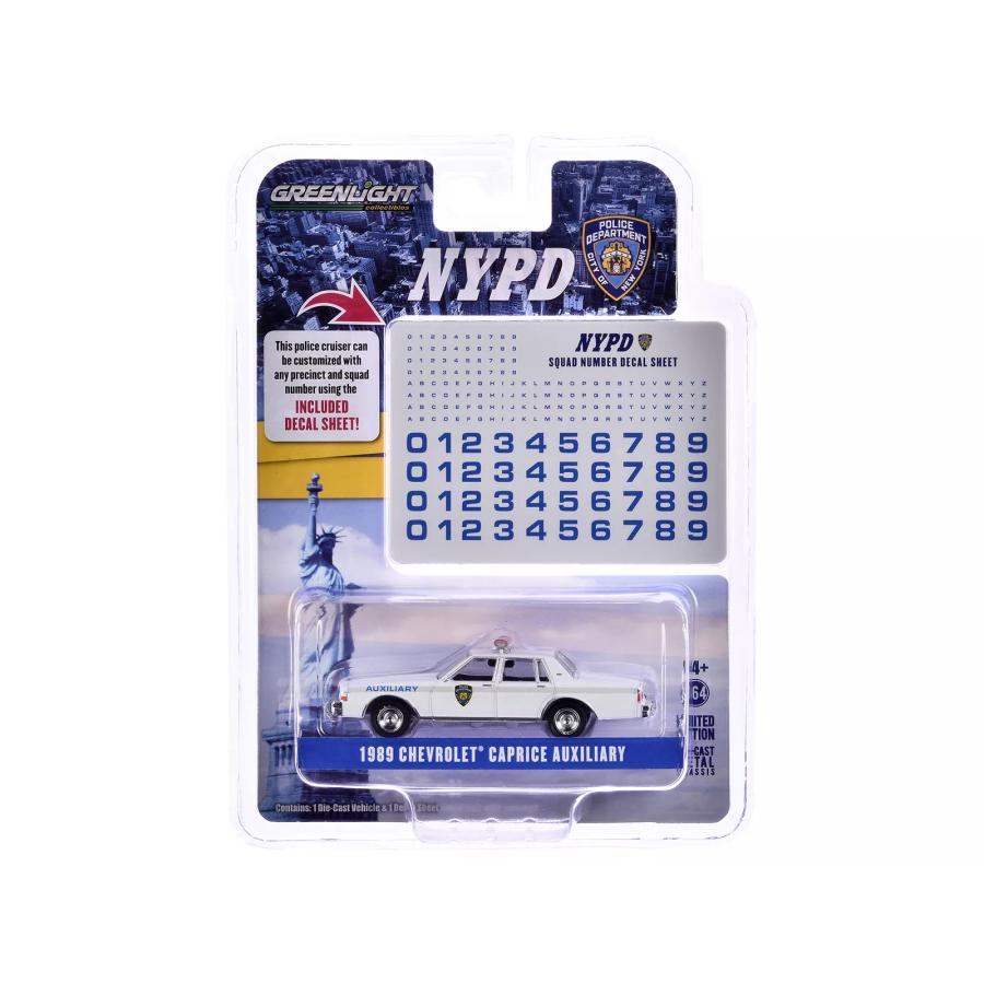 グリーンライト 1/64 シボレー カプリス 1989 NYPD ニューヨーク州警察