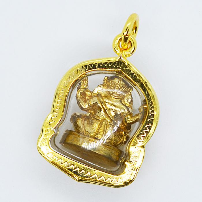 ルアンポーグン師の祝福成功の神ガネーシャの芸術お守りC プラクルアン成功