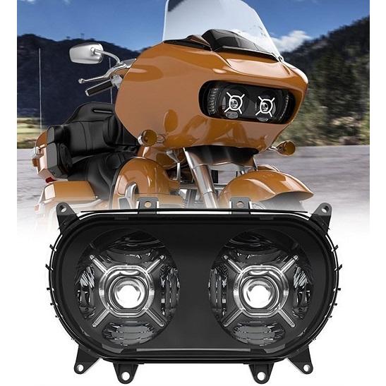ヘッドライト LED デュアル ハーレー ロードグライド 2015-2020 Road
