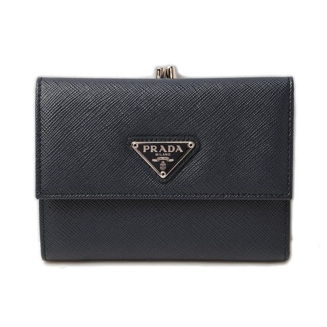 PRADA（プラダ） 財布 がま口財布 1ME392 SAFFIANO TRIANG/サフィアノ
