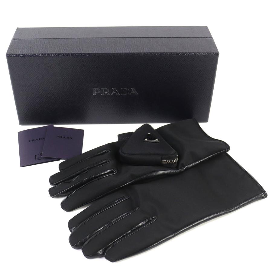 PRADA（プラダ） 美品△PRADA 2GG137トライアングルロゴポーチ RE