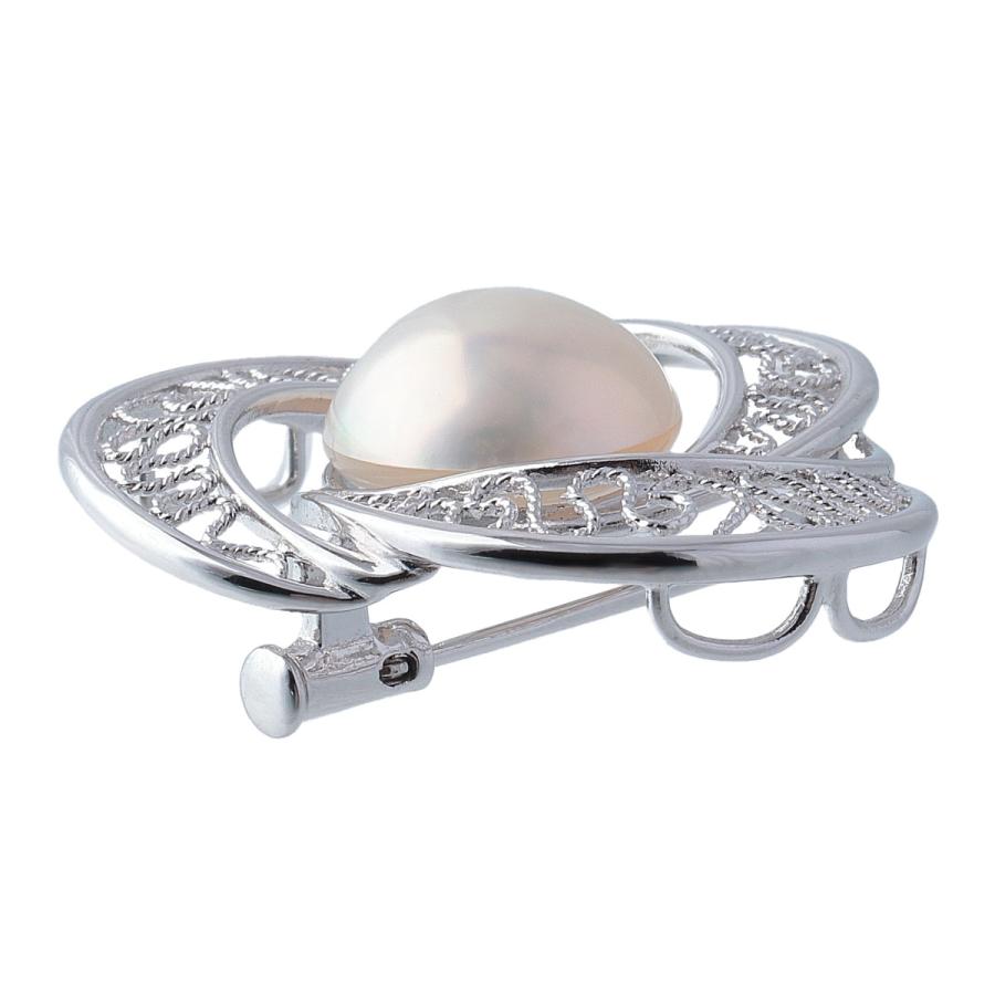 TASAKI（タサキ） マベパール ペンダント ブローチ シルバー パール