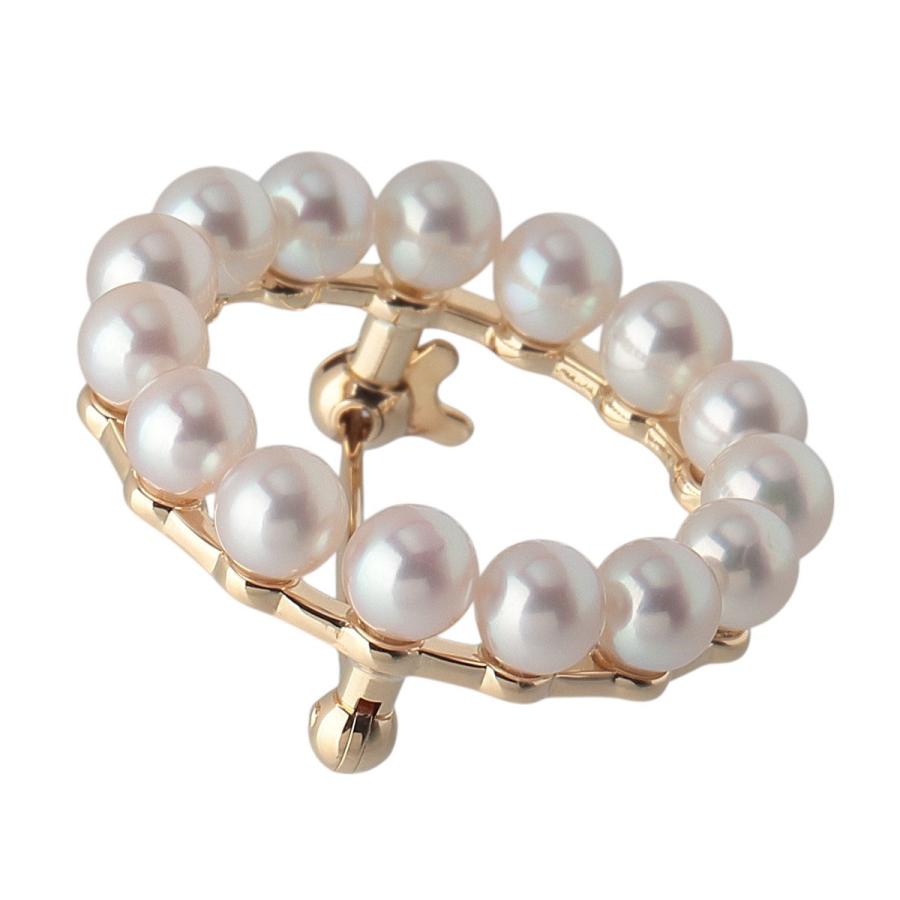 MIKIMOTO（ミキモト） パール サークル ブローチ アコヤパール4.4mm