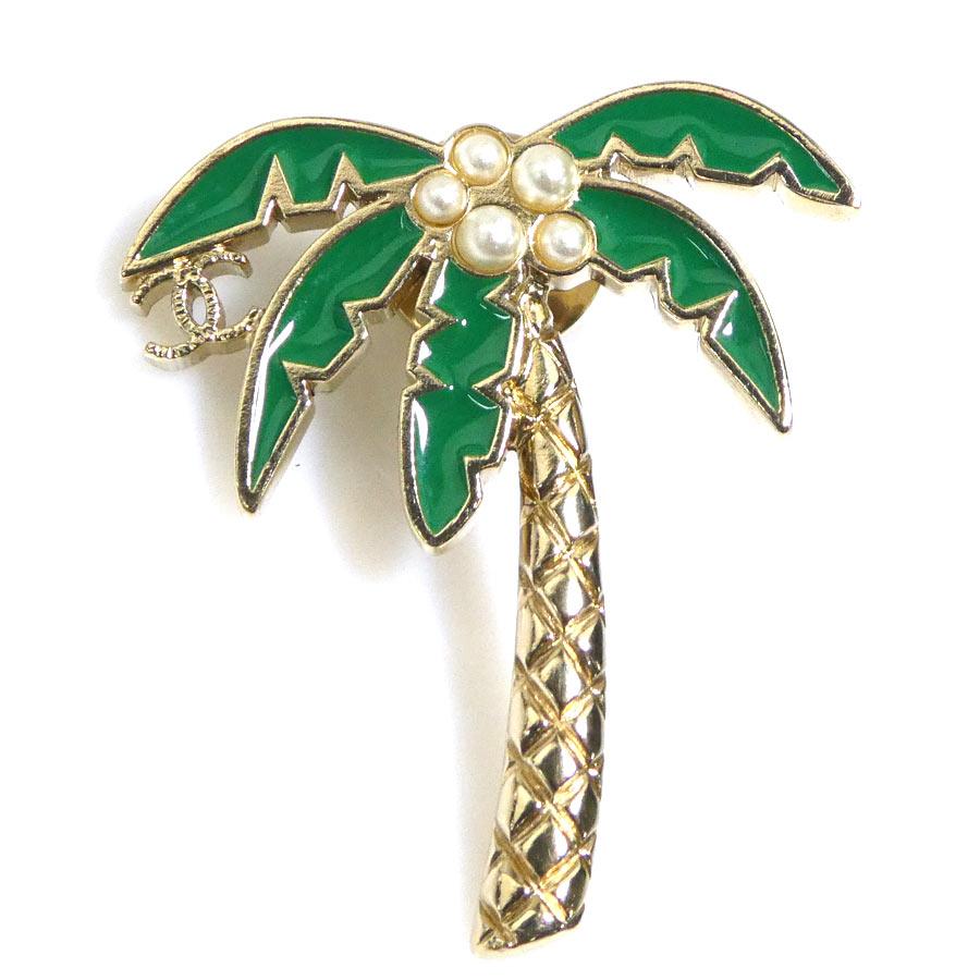 CHANEL（シャネル） ブローチ ピンバッジ ヤシの木 ココマーク メタル