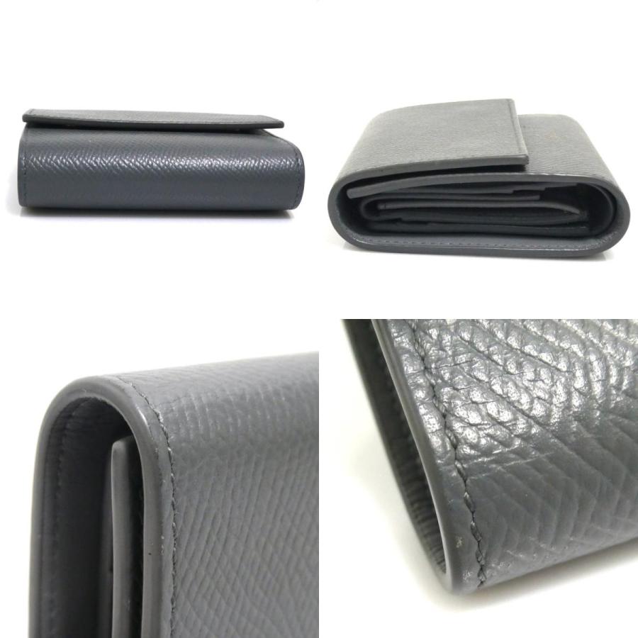 CELINE（セリーヌ） 三つ折り財布 レザー グレー : ブランドバリュー