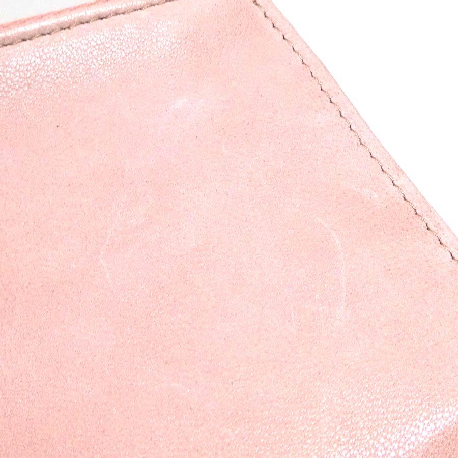 miu miu（ミュウミュウ） 二つ折り財布 レザー ピンク : ブランド