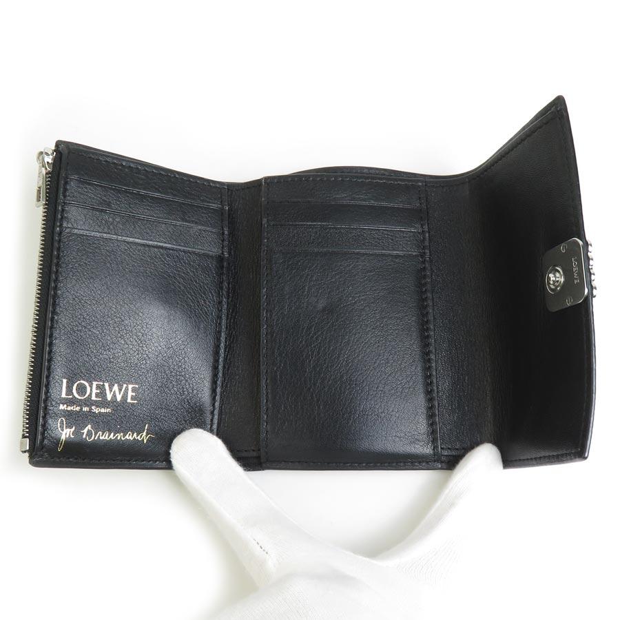 LOEWE（ロエベ） 三つ折り財布 レザー グリーン : ブランドバリュー