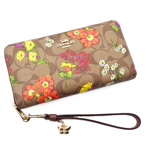 COACH（コーチ） 財布 長財布 新作 新品 花柄 シグネチャー フローラル