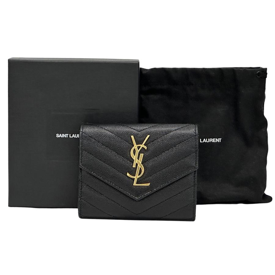 SAINT LAURENT サンローラン 財布 レディース ブランド 三つ折り財布