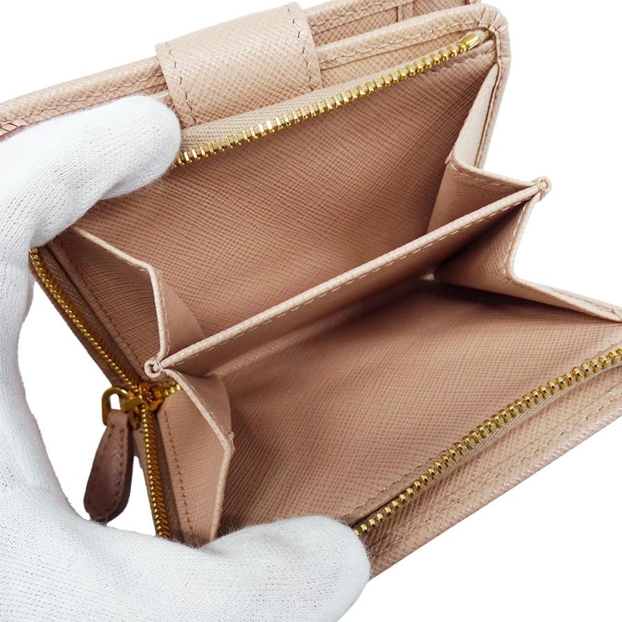 PRADA（プラダ） 財布 レディース ブランド 二つ折り財布 サフィアーノ