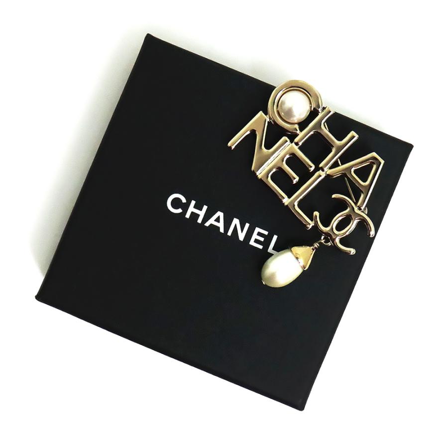 CHANEL（シャネル） （新品・未使用品）シャネル ロゴ パール ブローチ