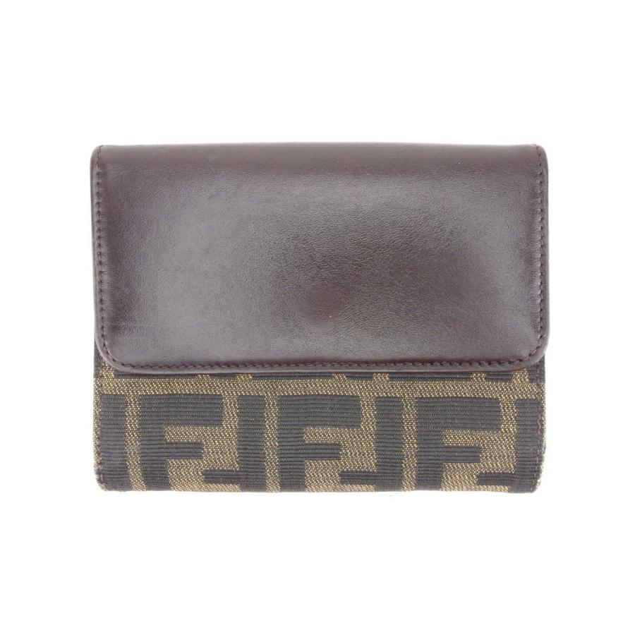FENDI（フェンディ） Wホック 財布 二つ折り レディース ズッカ