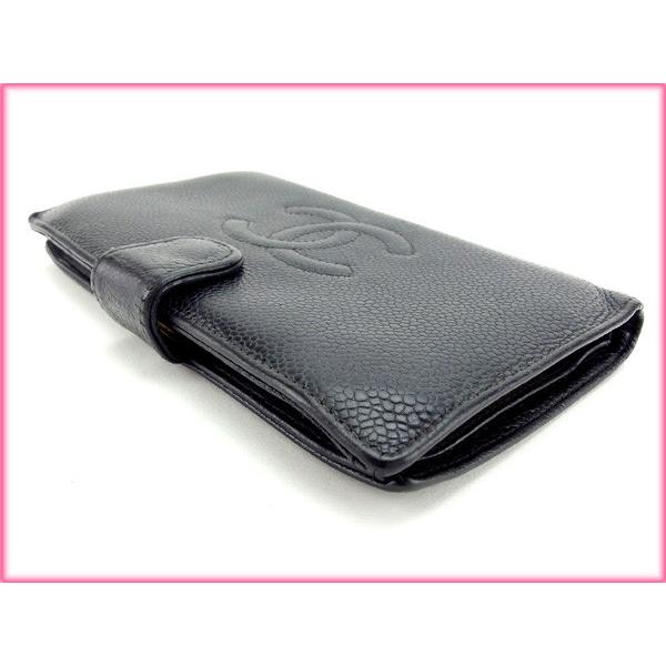 CHANEL（シャネル） がま口財布 長財布 レディース キャビアスキン