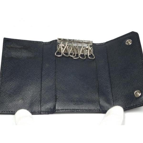 PRADA（プラダ） 6連 キーケース サフィアーノ 2M0025 濃紺