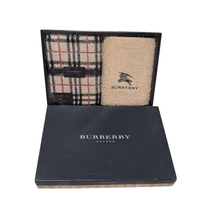 BURBERRY（バーバリー） 未使用 タオルセット 西川産業 2枚 フェイス