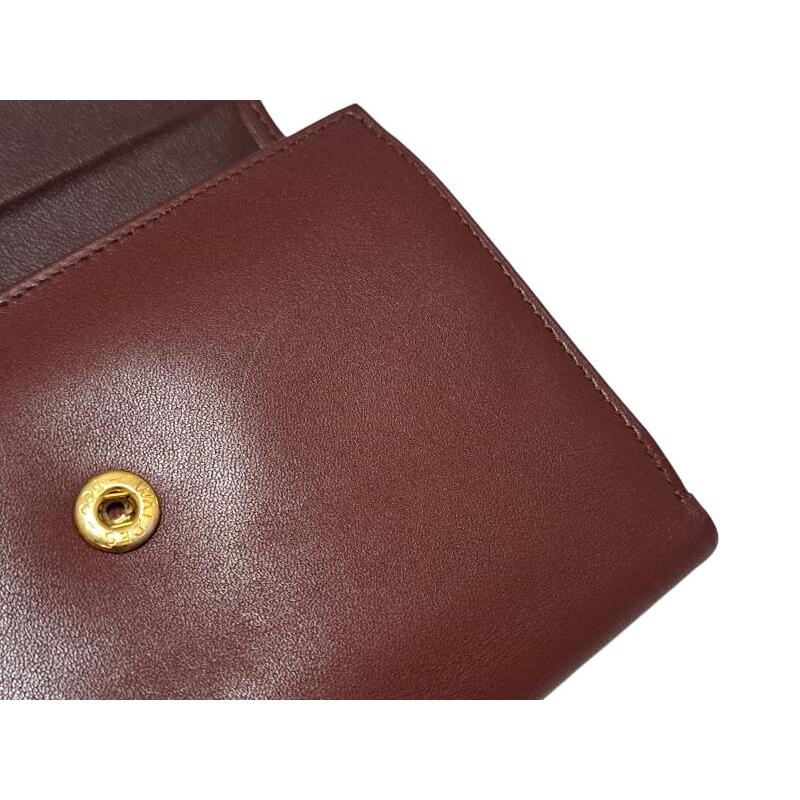 Cartier（カルティエ） 三つ折り 財布 がま口 マスト レザー