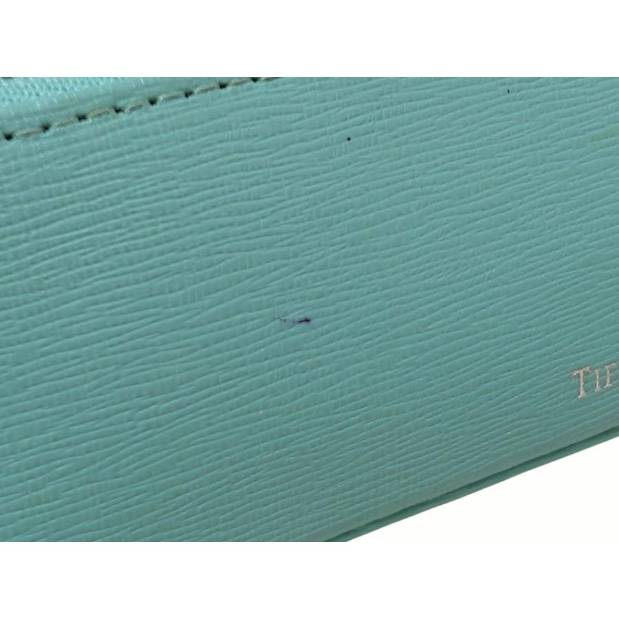 Tiffany & Co. 水色レザー筆箱 TIFFANY&Co. ティファニーブルー ペン