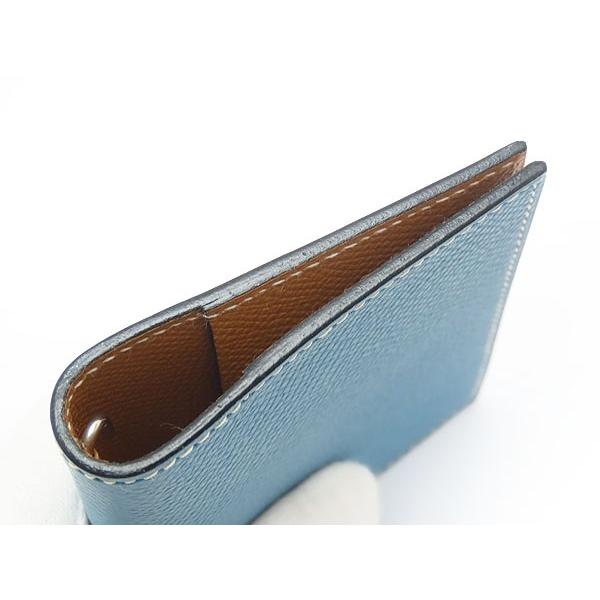 希少 美品 エルメス A4 ノートカバー バイカラー アジェンダ ブルー