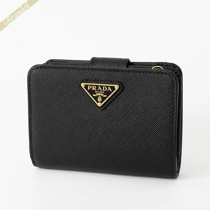 PRADA（プラダ） 《クーポン配布中》プラダ 二つ折り財布 三角ロゴ