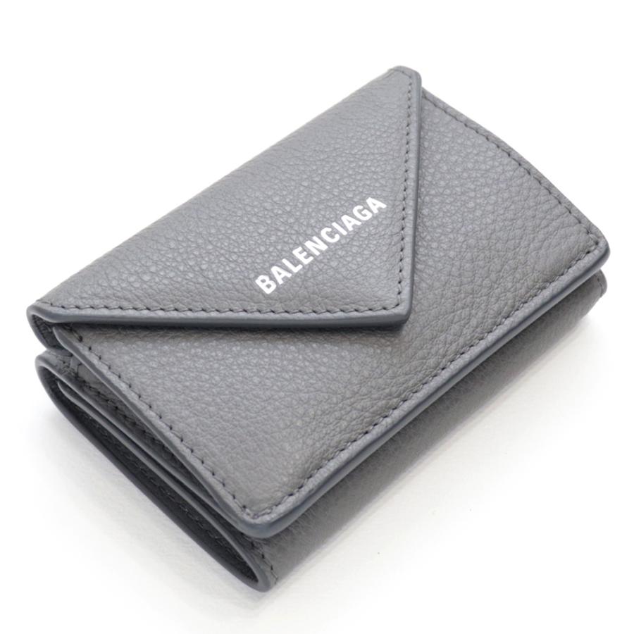BALENCIAGA（バレンシアガ） 財布 三つ折り ミニ財布 グレー 灰色