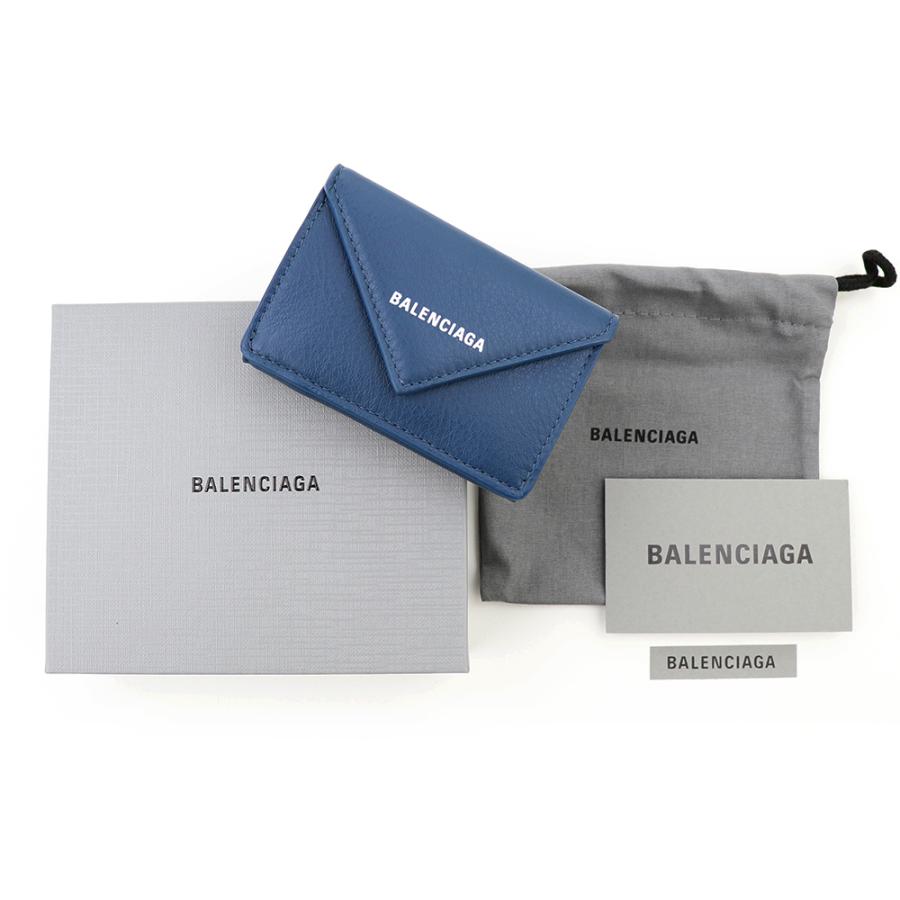 BALENCIAGA（バレンシアガ） 財布 三つ折り ミニ財布 ペトロブルー