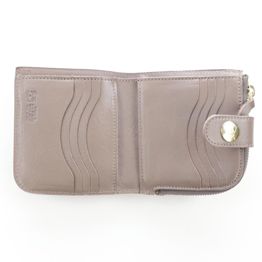 IL BISONTE（イルビゾンテ） 財布 二つ折り ボタン L字ファスナー 小銭