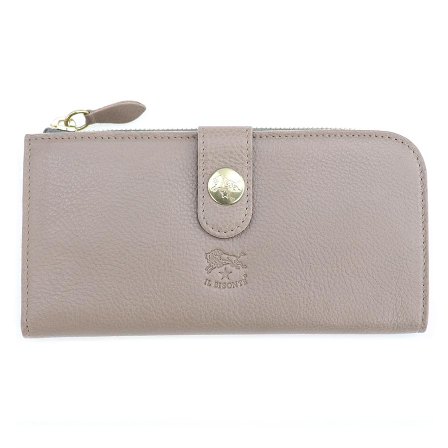 IL BISONTE（イルビゾンテ） 財布 二つ折り 長財布 ボタン L字