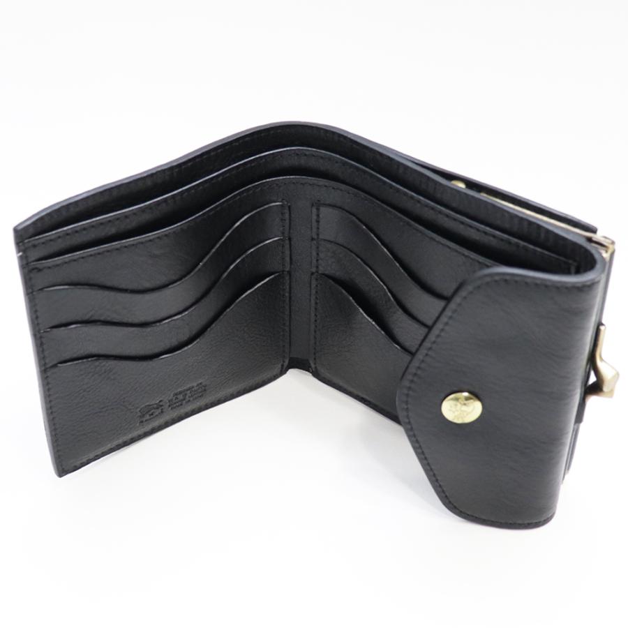 IL BISONTE（イルビゾンテ） 財布 二つ折り がま口 レザー 本革 SMW011